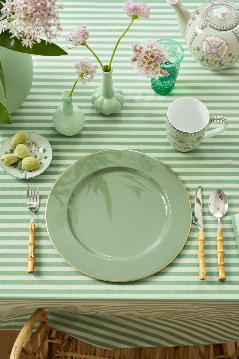 PIP STUDIO Mid Green Tablett Metal 32cm