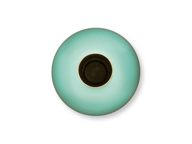 PIP STUDIO Vase Metal Small Bright Blue 15x26cm