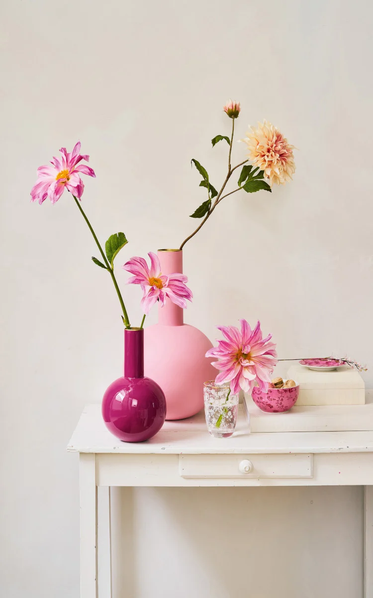 PIP STUDIO Vase Metal Large Matt Light Pink 24.5x42cm