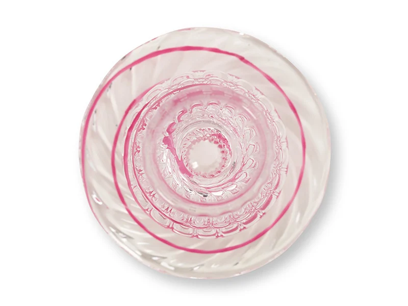 PIP STUDIO Swirl Pink Glas Kerzenständer 22cm