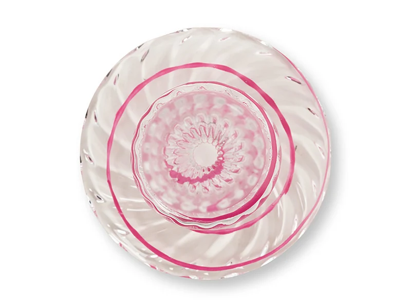 PIP STUDIO Swirl Pink Glas Kerzenständer 20cm