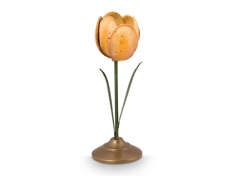 PIP STUDIO Metal Yellow Kerzenständer Set2