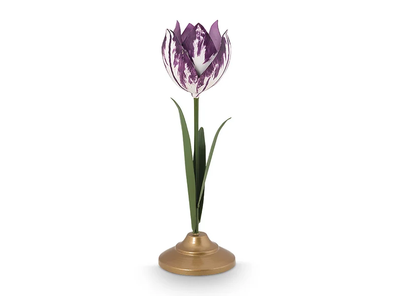 PIP STUDIO Metal Lilac Kerzenständer Set2
