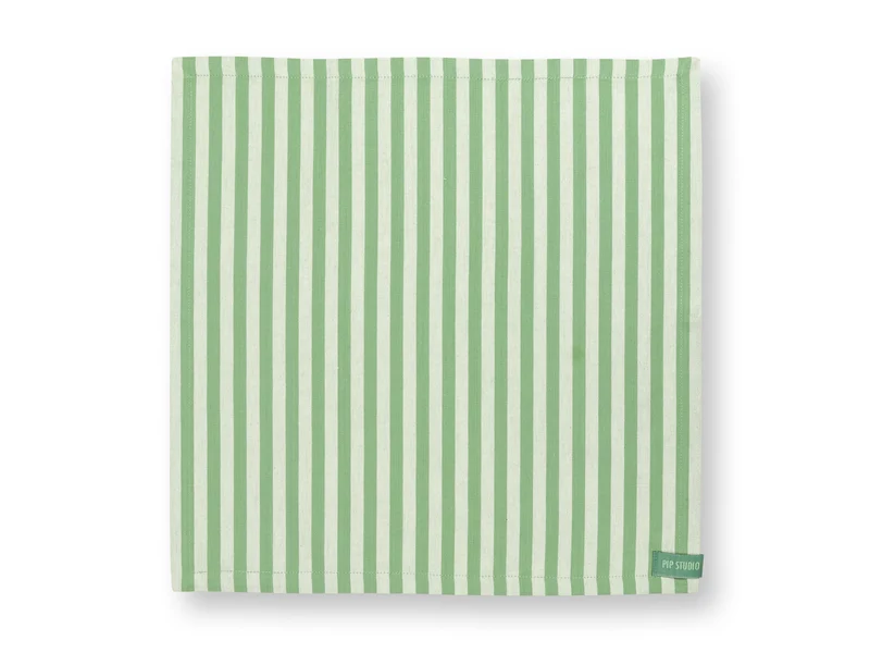 PIP STUDIO Royal Regal Flower Light Green Servietten 40x40cm Set4