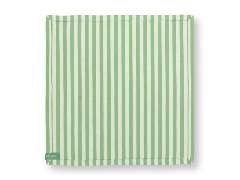 PIP STUDIO Royal Regal Flower Light Green Servietten 40x40cm Set4