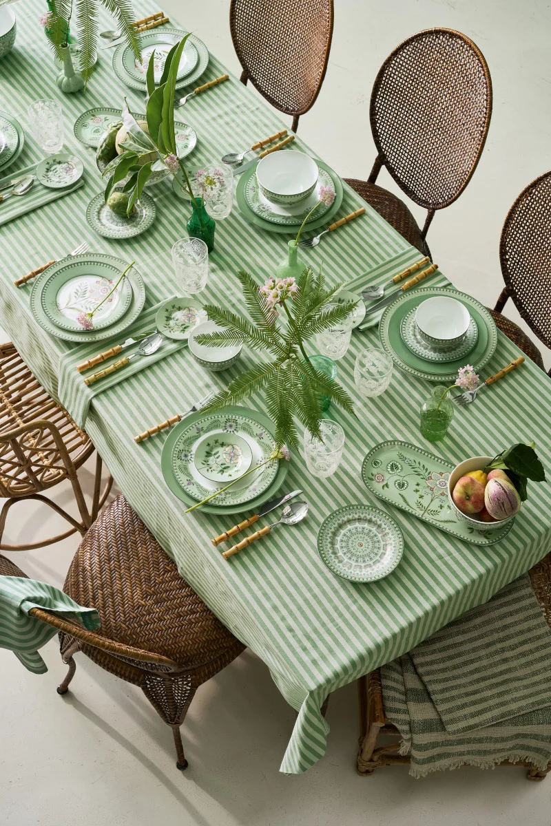 PIP STUDIO Stripes Light Green Tischdecke 180x300cm