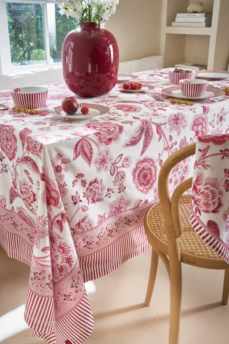 PIP STUDIO Royal Regal Flower Red Tischdecke 160x310cm