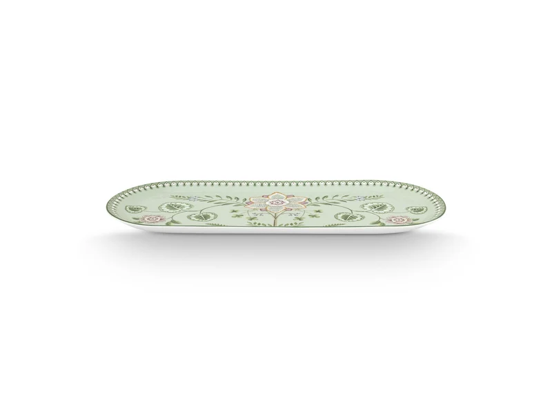 PIP STUDIO Lily&Lotus Light Green Kuchenplatte 33,3x15,5cm