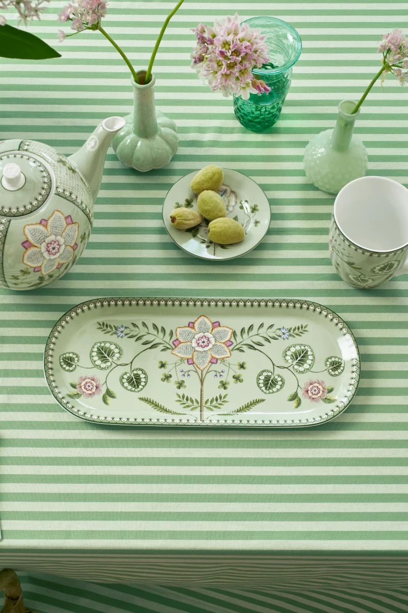PIP STUDIO Lily&Lotus Light Green Kuchenplatte 33,3x15,5cm