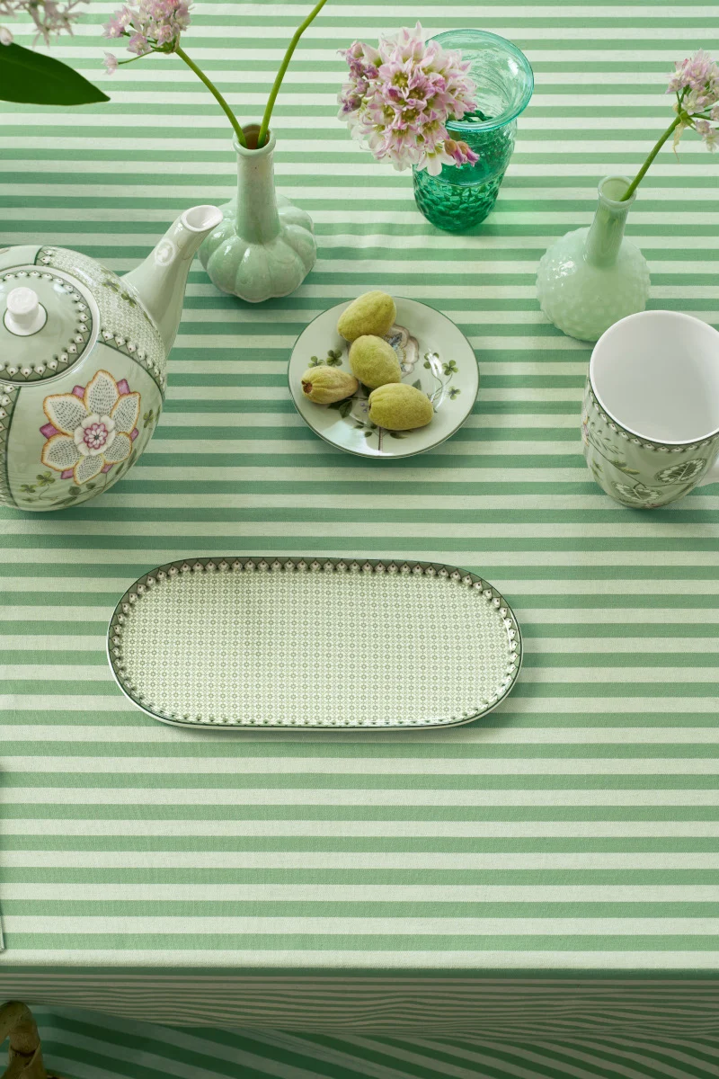 PIP STUDIO Lily&Lotus Tiles Light Green Milch- und Zuckertablett 25x12cm