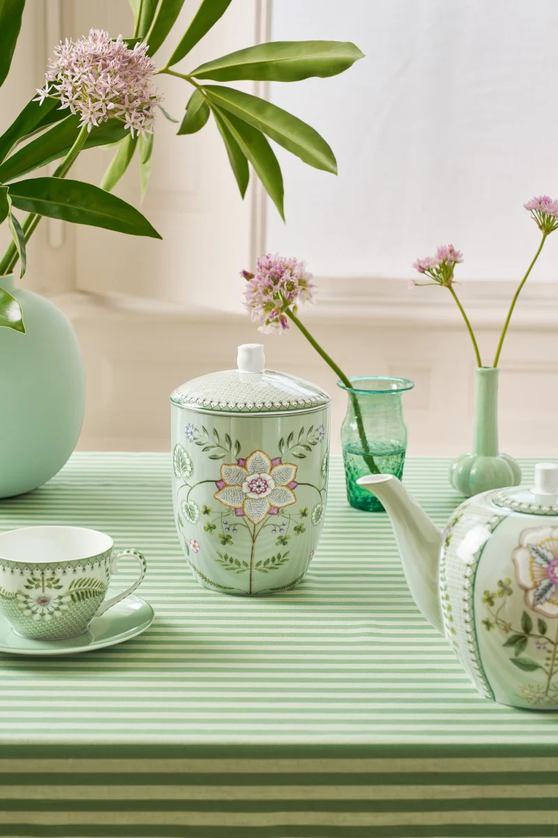 PIP STUDIO Lily&Lotus Light Green Vorratsbehälter 1,5l