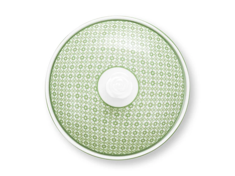 PIP STUDIO Lily&Lotus Tiles Light Green Zuckerdose 300ml