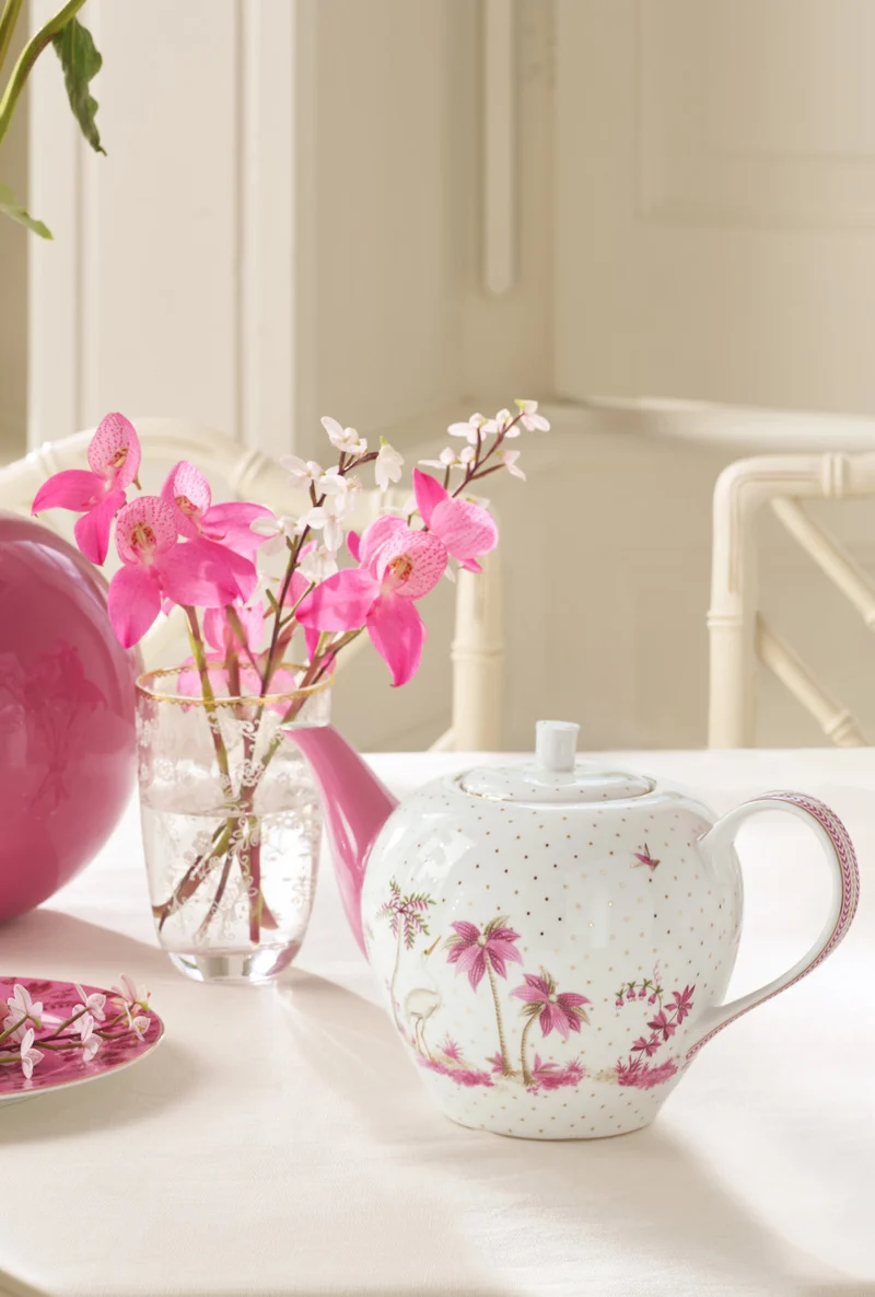 PIP STUDIO Jolie Dots Gold Pink Teekanne 1,6l