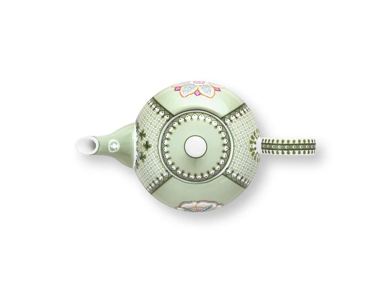 PIP STUDIO Lily&Lotus Tiles Light Green Teekanne 1,6l