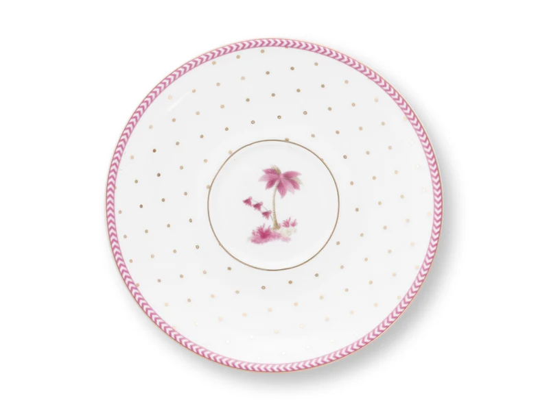 PIP STUDIO Jolie Dots Gold Pink Espressotasse mit Untertasse 120ml