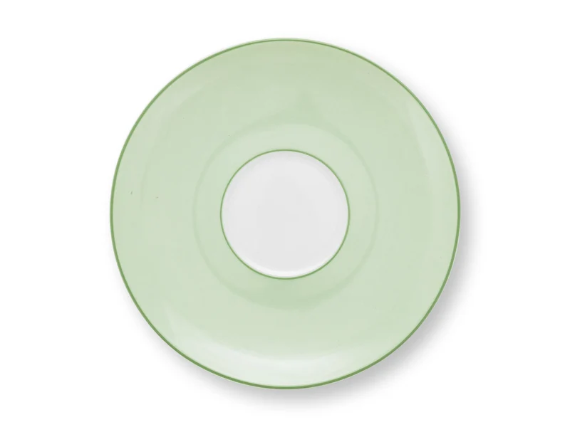 PIP STUDIO Lily&Lotus Tiles Light Green Tasse mit Untertasse 280ml