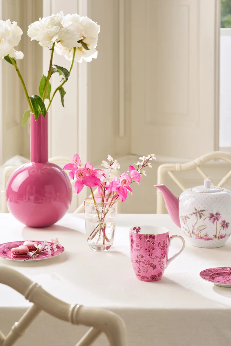 PIP STUDIO Jolie Flowers Pink Becher Large 350ml