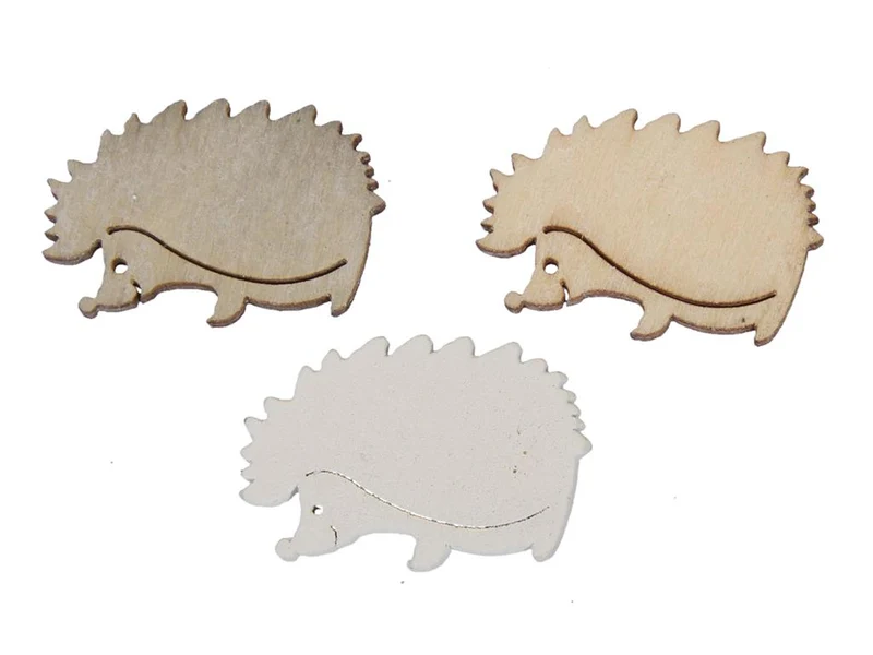 pb. 60 Holz-Igel/Lose 3 Esel. 3 cm