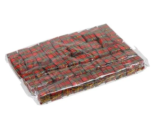 pbh. 60 Geschenkboxen auf Pick schottischen 25x25mm