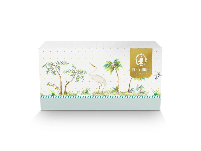PIP STUDIO Jolie Heron Becher XL 450ml Set2