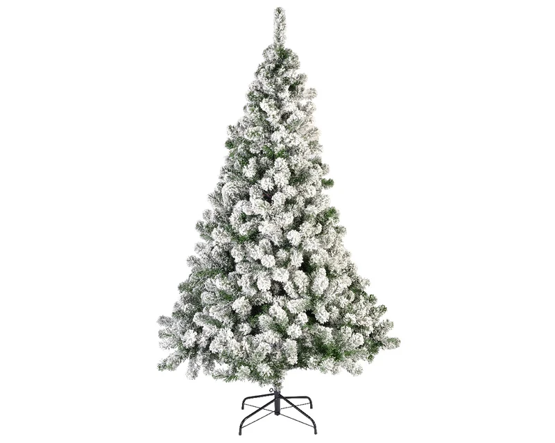Kaiserlicher Tannenbaum schneeweiß/grün Durchmesser 147 H240 cm