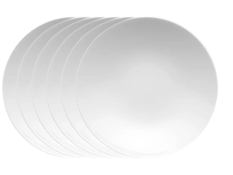 Rosenthal TAC Gropius Weiss Suppenteller 24 cm Set6