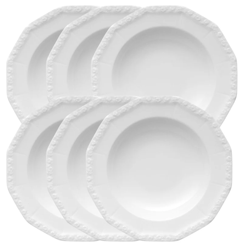 Rosenthal Maria Weiss Pastateller 28 cm Set6
