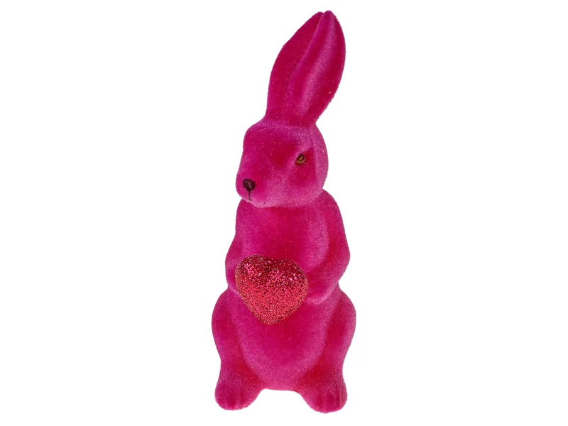 Werner Voß Hase mit Herz magenta 5,5x6x13 cm