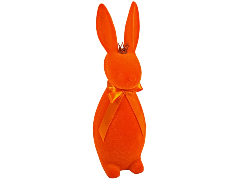 Werner Voß Hase mit Krone orange 22x20x69 cm