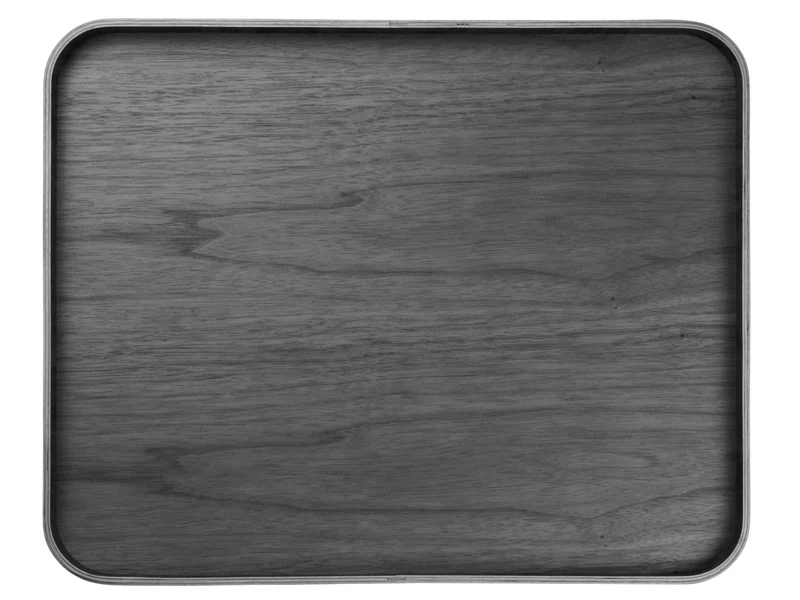 ASA Selection wood Walnuss Tablett auf Fuß 45,5 x 36cm