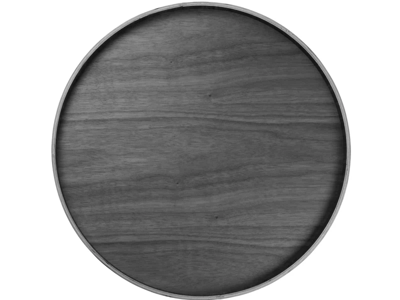 ASA Selection wood Walnuss Tablett auf Fuß Ø 40cm
