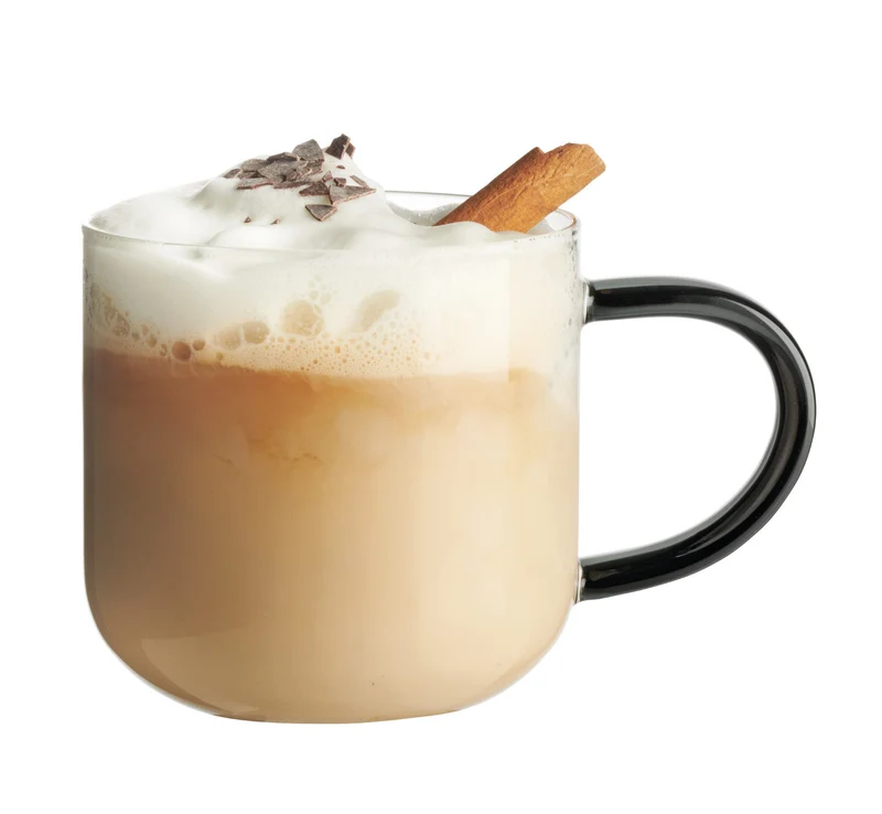 ASA coppa Glas Becher mit grauem Henkel 0,4l