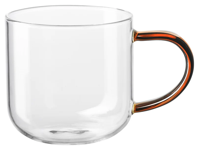 ASA coppa Glas Becher mit ginger Henkel 0,4l