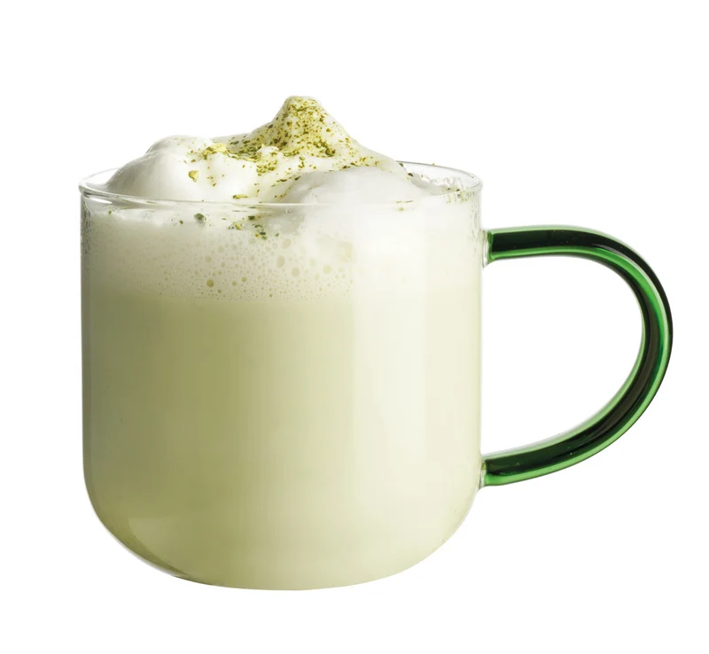 ASA coppa Glas Becher mit grünem Henkel 0,4l