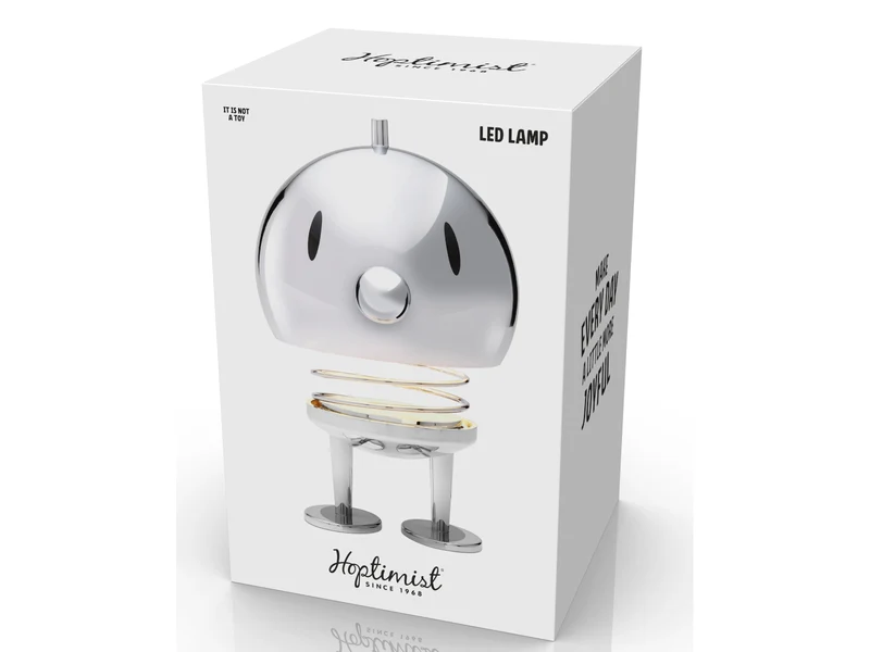 Hoptimist LED Lampe XL Chrome 23cm