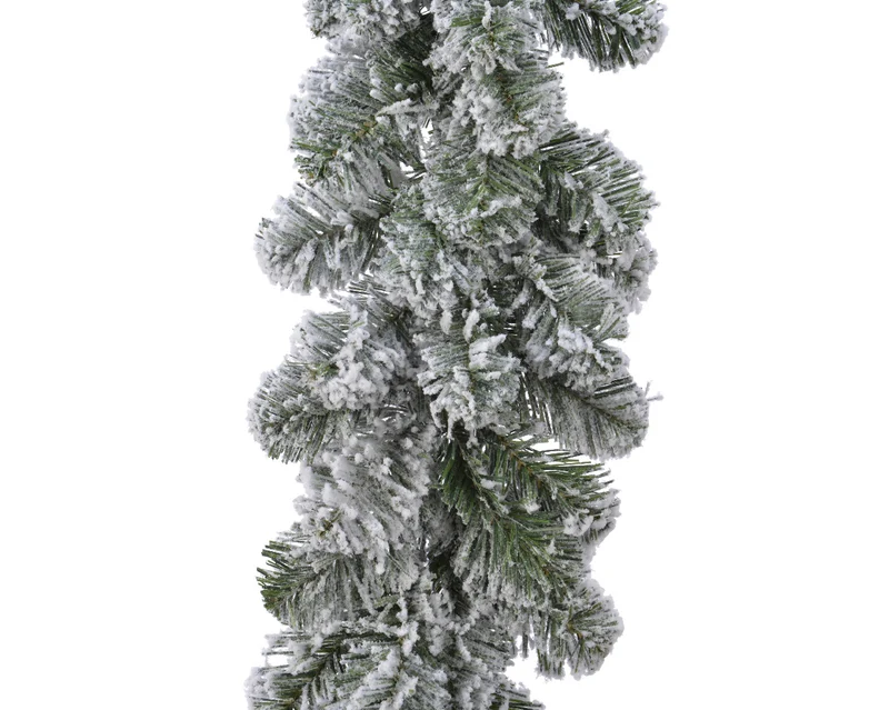 Imperial Girlande verschneit indoor grün/weiß dia20 L270 cm