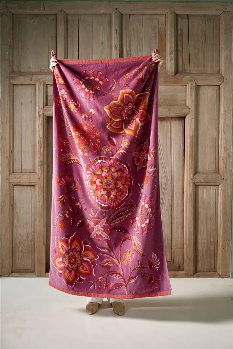PIP STUDIO Viva la Vida lila Badetuch 100x180cm (1 Stück)