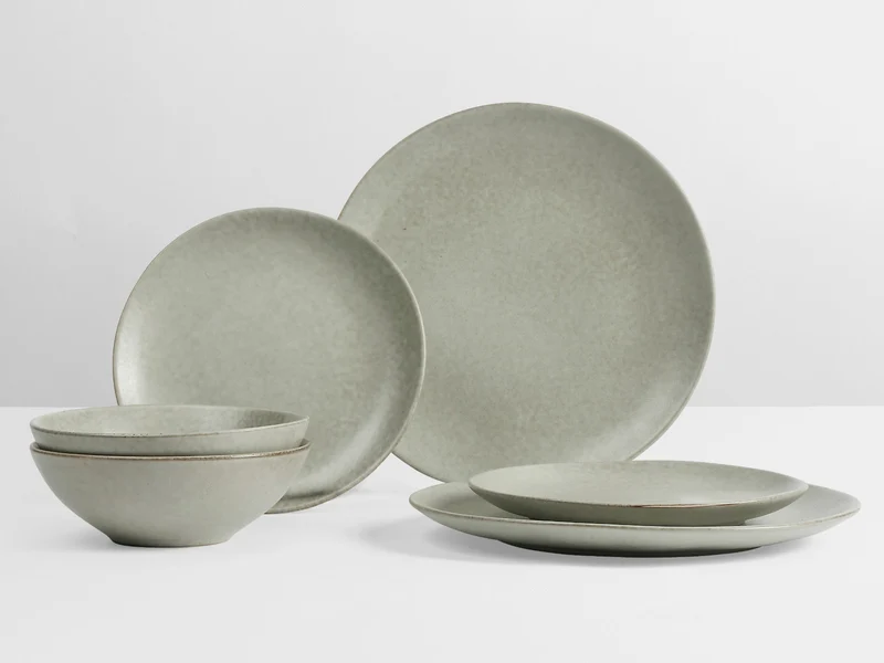 Broste Copenhagen NORDIC MARSH Geschirrset mittag für Zwei 6tlg