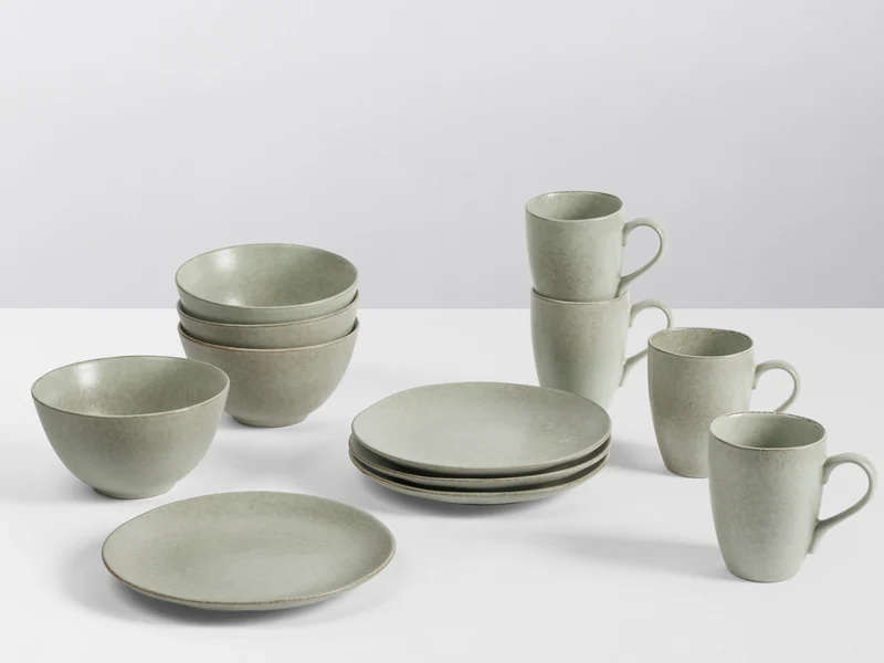 Broste Copenhagen NORDIC MARSH Frühstücksset für Vier 12tlg
