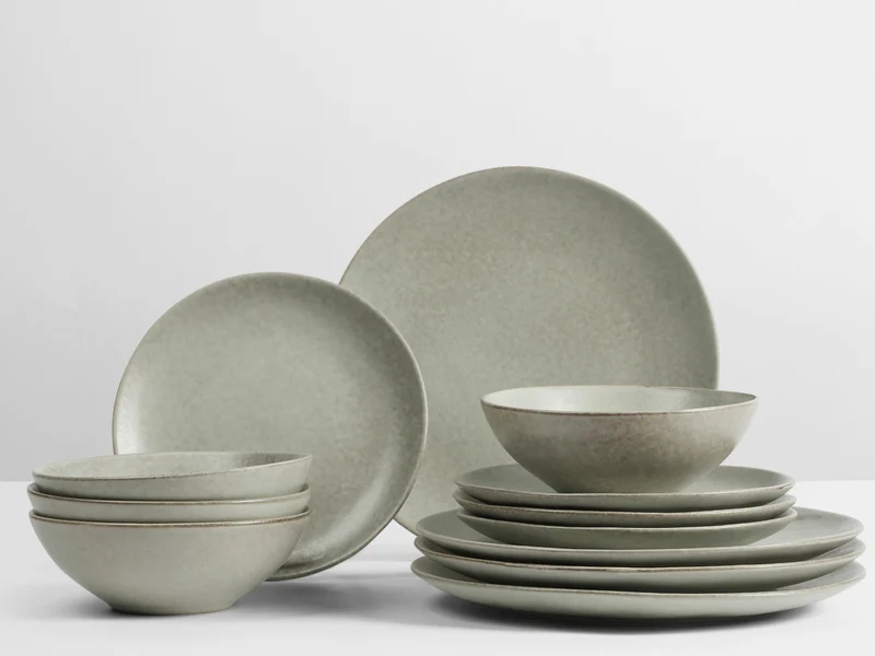 Broste Copenhagen NORDIC MARSH Geschirrset mittag für Vier 12tlg