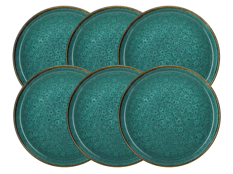 Bitz Speiseteller matt green / shiny green 27 cm Set6