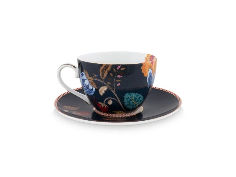 PIP STUDIO Fantasy Denim Blue Tasse mit Untertasse 280ml Set6