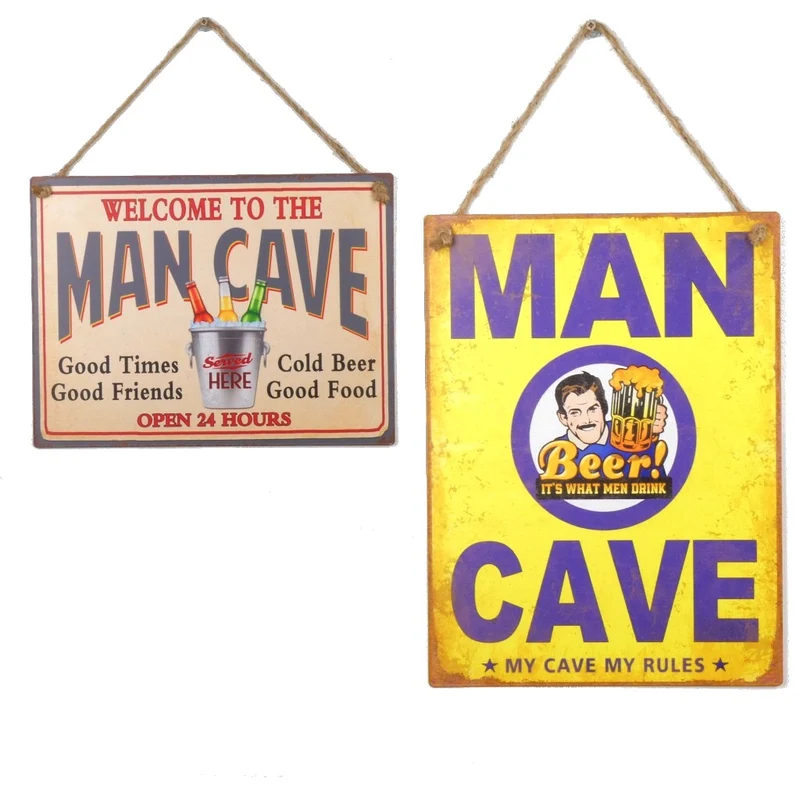 Wandaufhänger Metall Mancave Mix/2 30x40cm