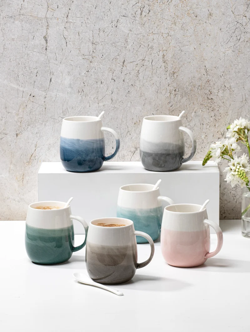 ladelle Immerse schattiert hellgrau Becher- & Löffel-Set 12cm