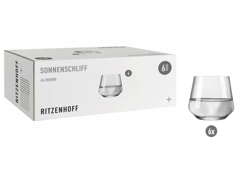 RITZENHOFF Sonnenschliff Allroundglas 6er Set H24