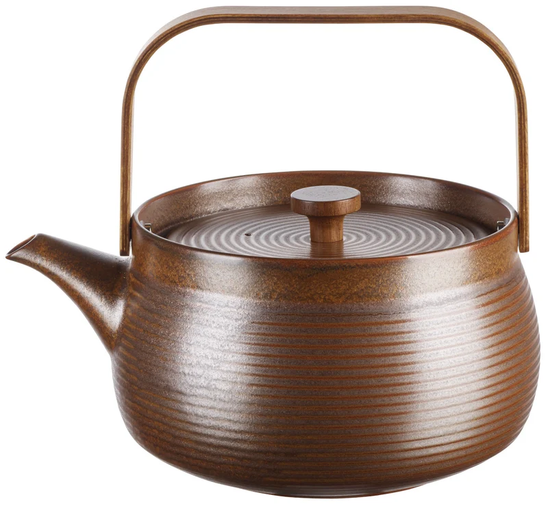ASA kitchen'art Teekanne mit Holzgriff brown 1,5l