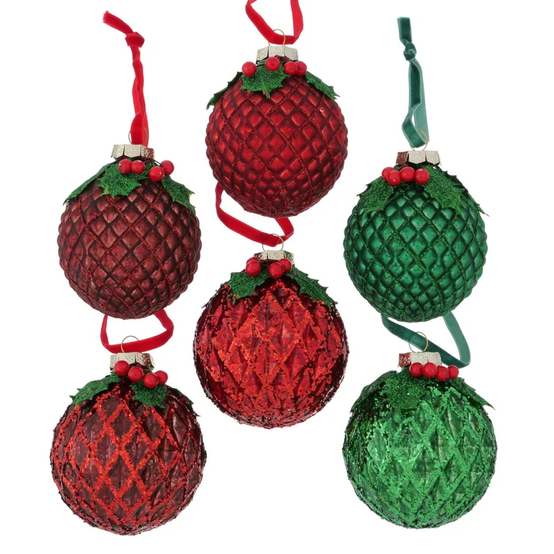 Boltze Fionn Weihnachtskugel 8cm sortiert (1Stück)