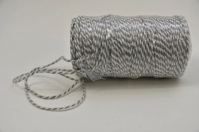 Cordino Bicolore 2mm 100mtr GREY/WHITE