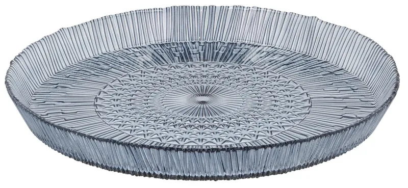 Bitz Kusintha Servierplatte rund blau 30cm