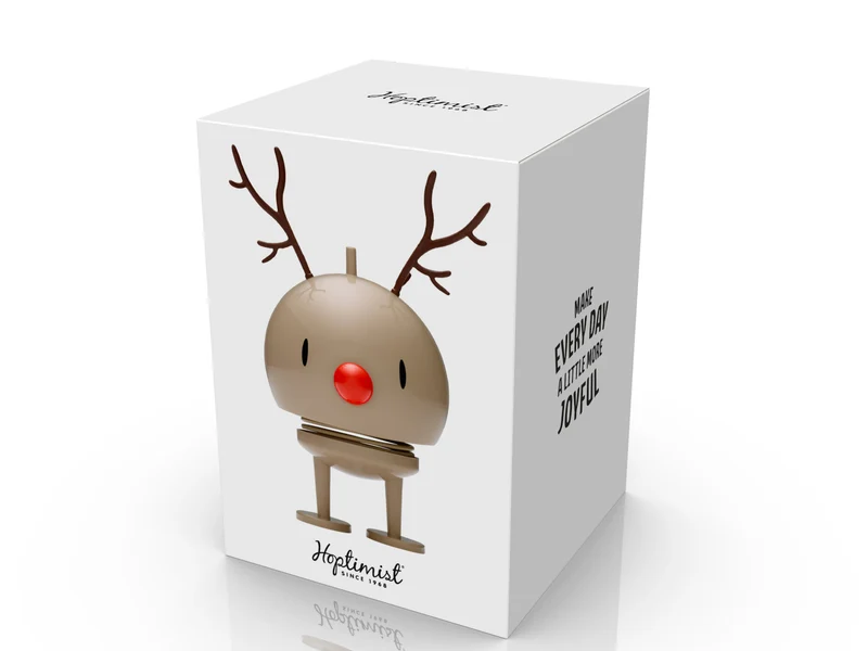 Hoptimist Bumble M latte Reindeer 14cm